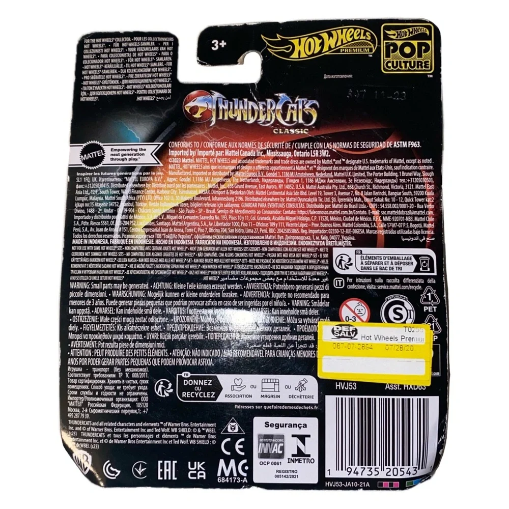Hot Wheels Classic THUNDERCATS THUNDER TANK Vehicle Model Multicolor HVJ53